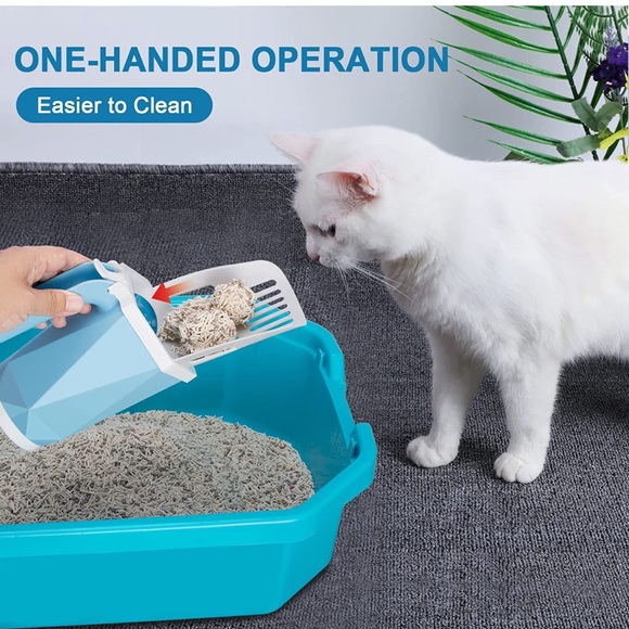 Cat Litter Scoop with 150 Bags - Integrated Litter Scooper with Litter Box - Picture 8 of 10